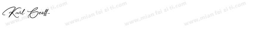 Karl Geoff字体转换